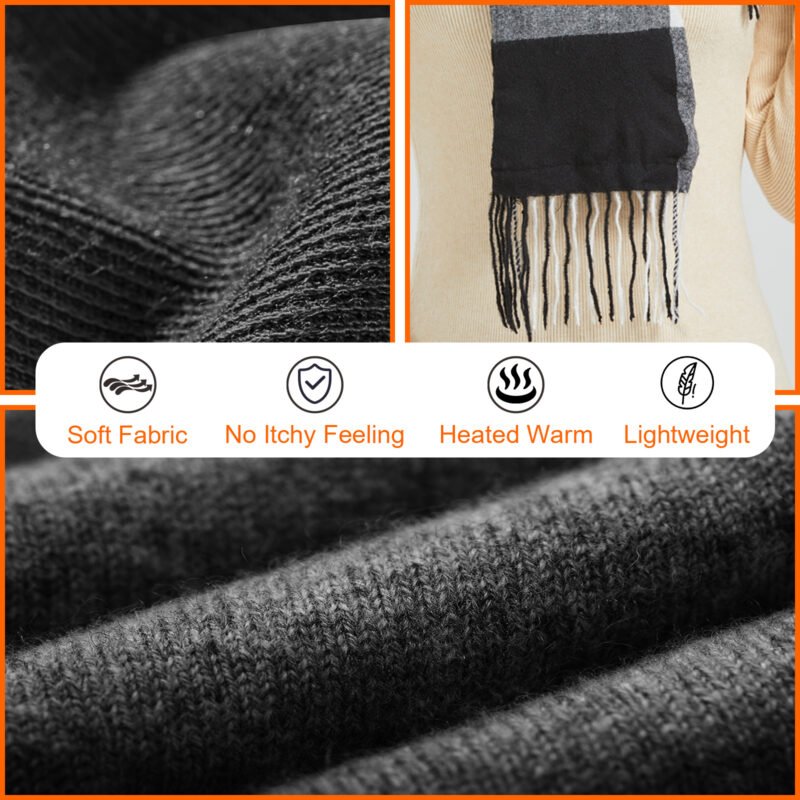 Winter smart intelligent usb heat scarf heating pads neck warmer heating scarf