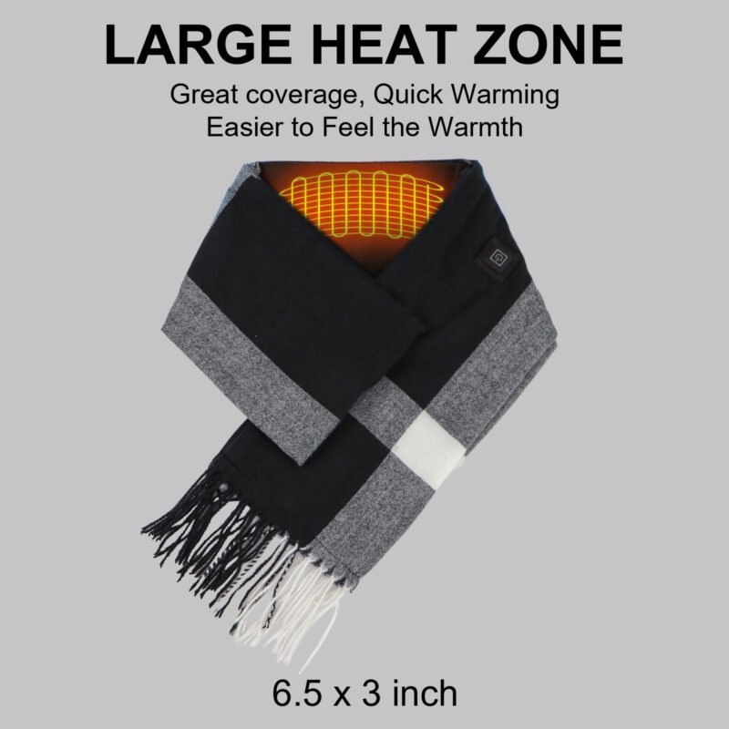 Winter smart intelligent usb heat scarf heating pads neck warmer heating scarf